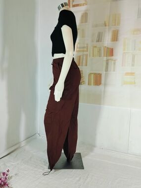 wild fable Brown High-Rise Cargo Jogger Pants